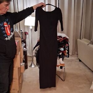 Chic Black Long Sleeve Dress